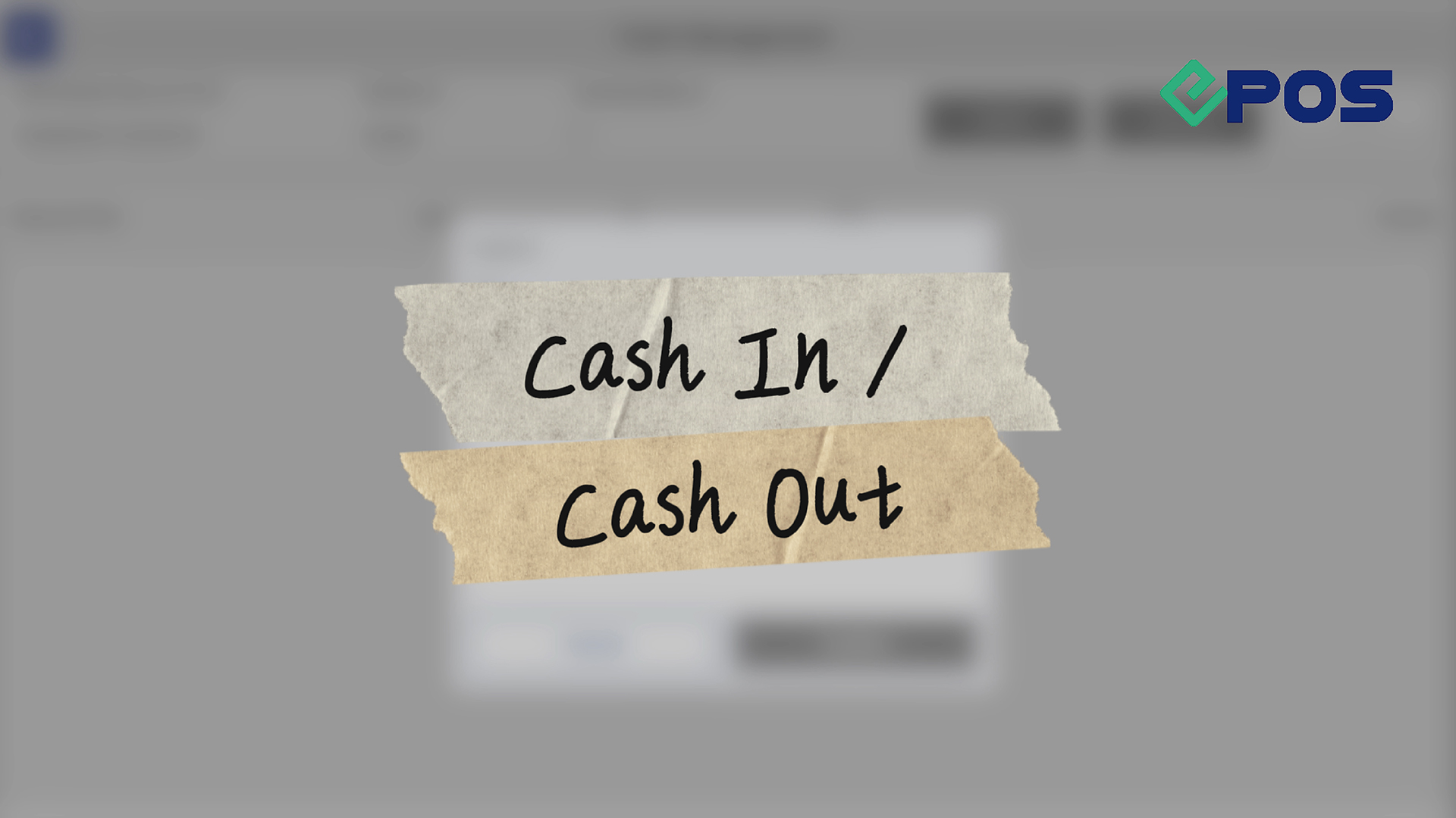Cash In / Cash Out