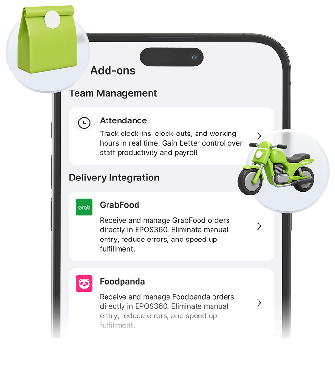EPOS360 app mockup